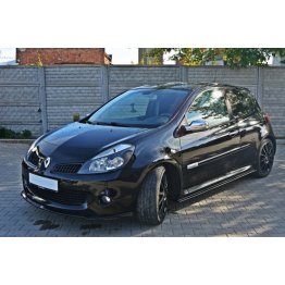 Накладка сплиттер на передний бампер на Renault Clio III RS